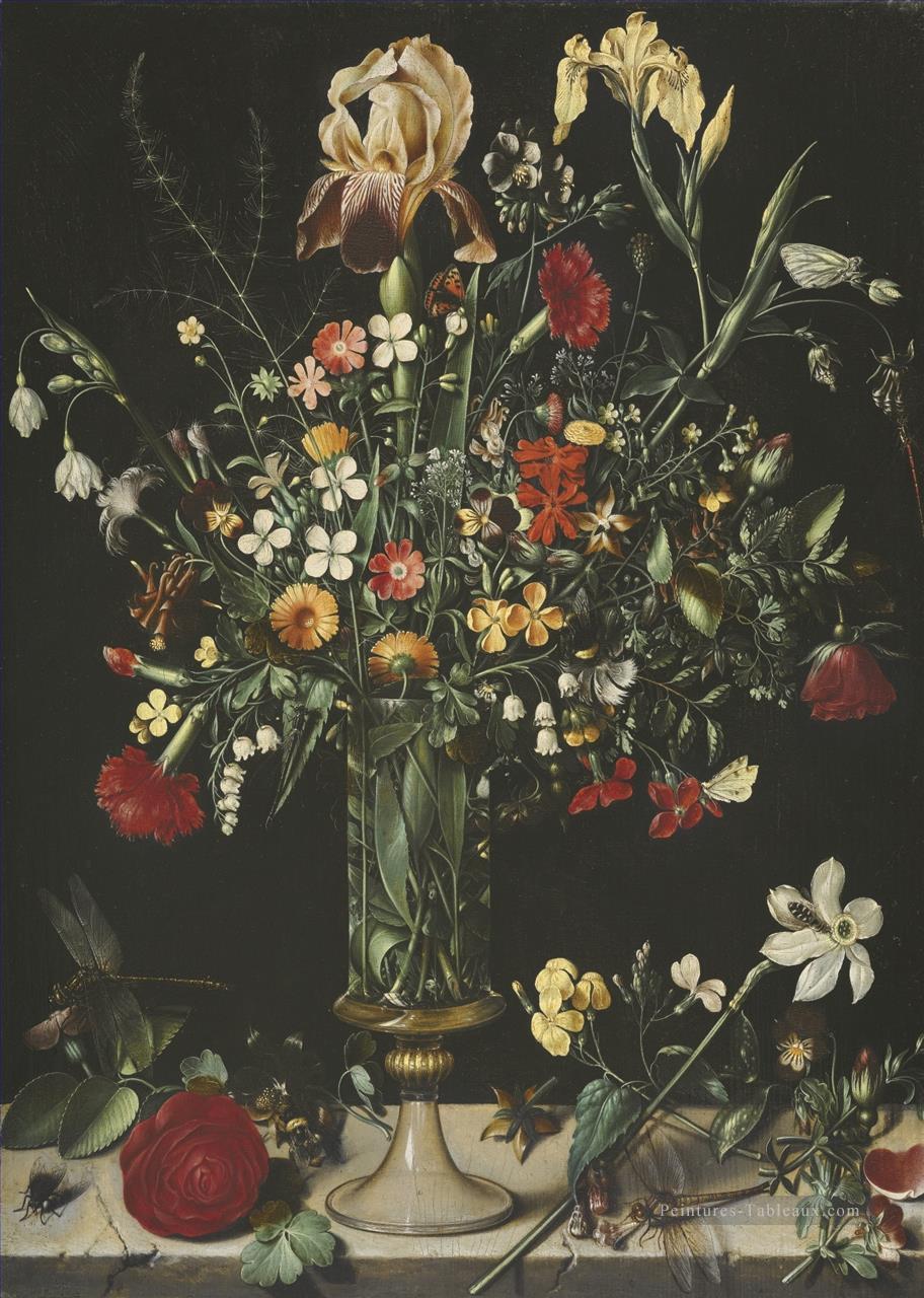 Une Nature morte DE Fleurs COMPRENANT DES NARCISSI LILY Ambrosius Bosschaert Peintures à l'huile